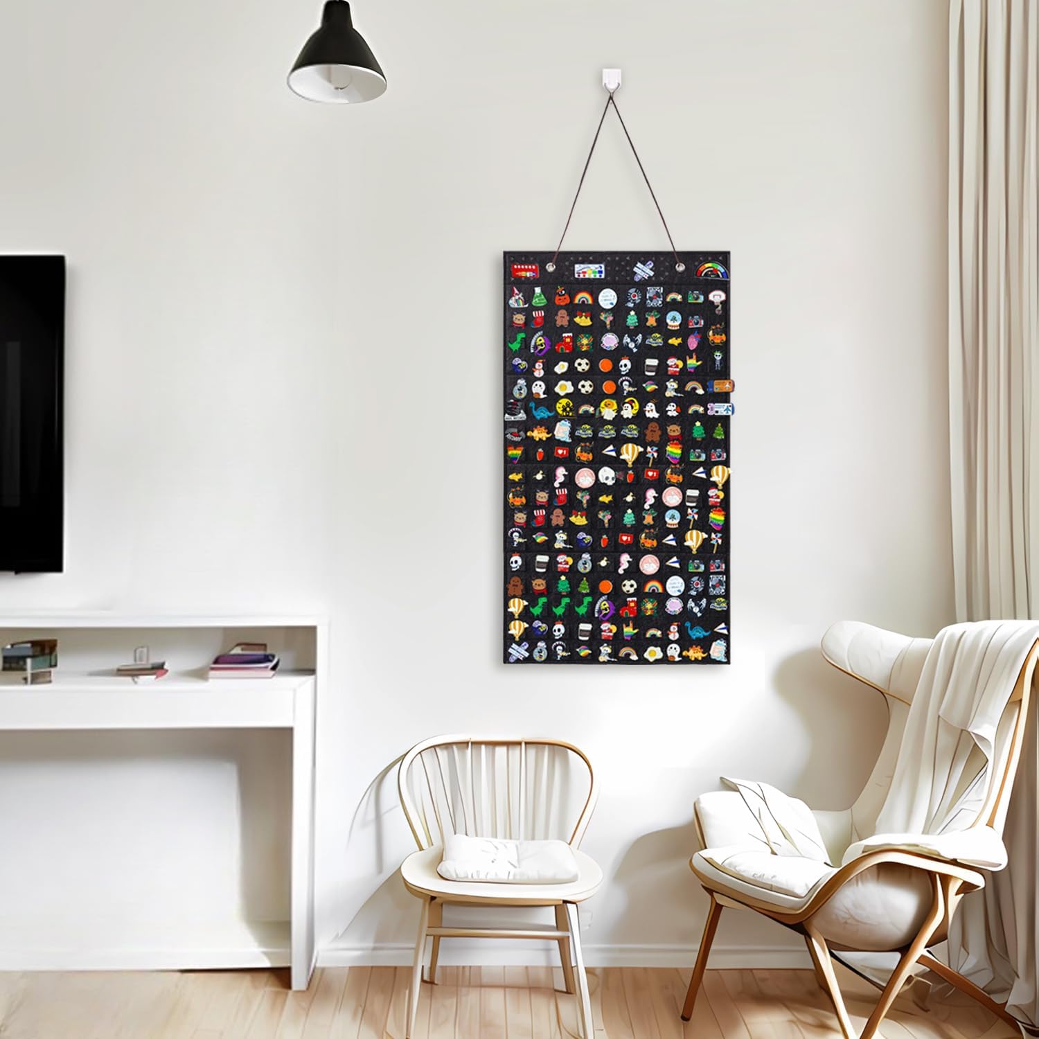 Collector Pin Board,Pin Collections Storage Holder(170 Slots,Black)
