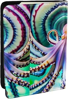 Slim RFID Passport Wallet, Octopus, PU Leather Travel Cover for Efficient Airport Security Checks