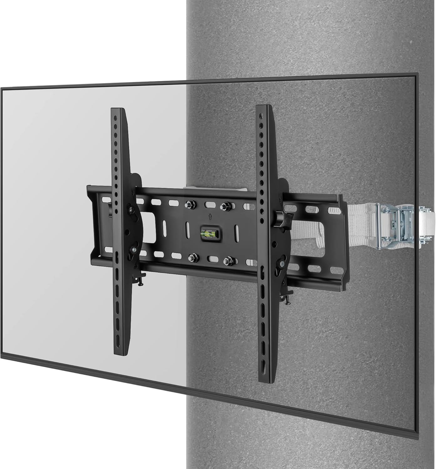 CondoMounts Tilt TV Mount NO Swivel Pillar TV Mount Round & Square Post TV Mount No Drill