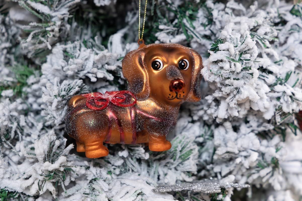 Amazon.co.jp: HENGSINGMA ガラスダックスフントと肉球プリント