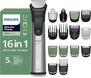 Philips India's No.1 Men's Trimmer | BeardSense Technology | 16-in-1 Stainless Steel Trimmer Men- Beard, Hair, Body, Nose, Price In India