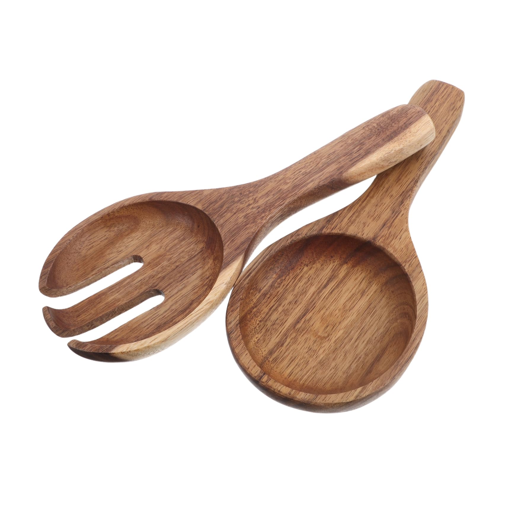 1 Set Salad Spoon: Wood Serving Utensils Mixing Tossing Cooking - Salad Servers Tableware For Family Meals Party Everyday Dining