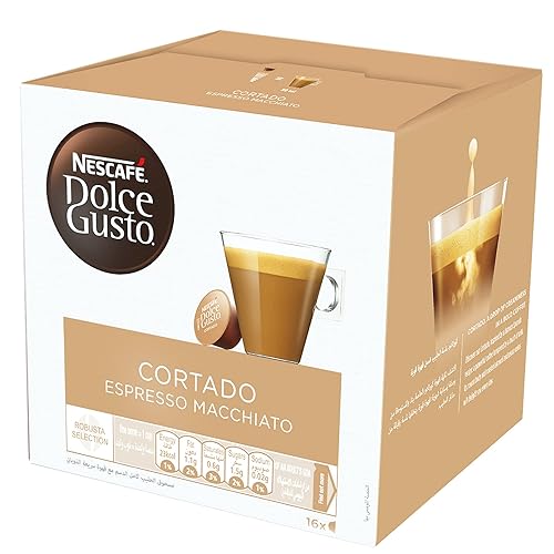 Miniatura 3 de Nescafe Dolce Gusto Cortado Espresso Macchiato Pods 16 por paquete