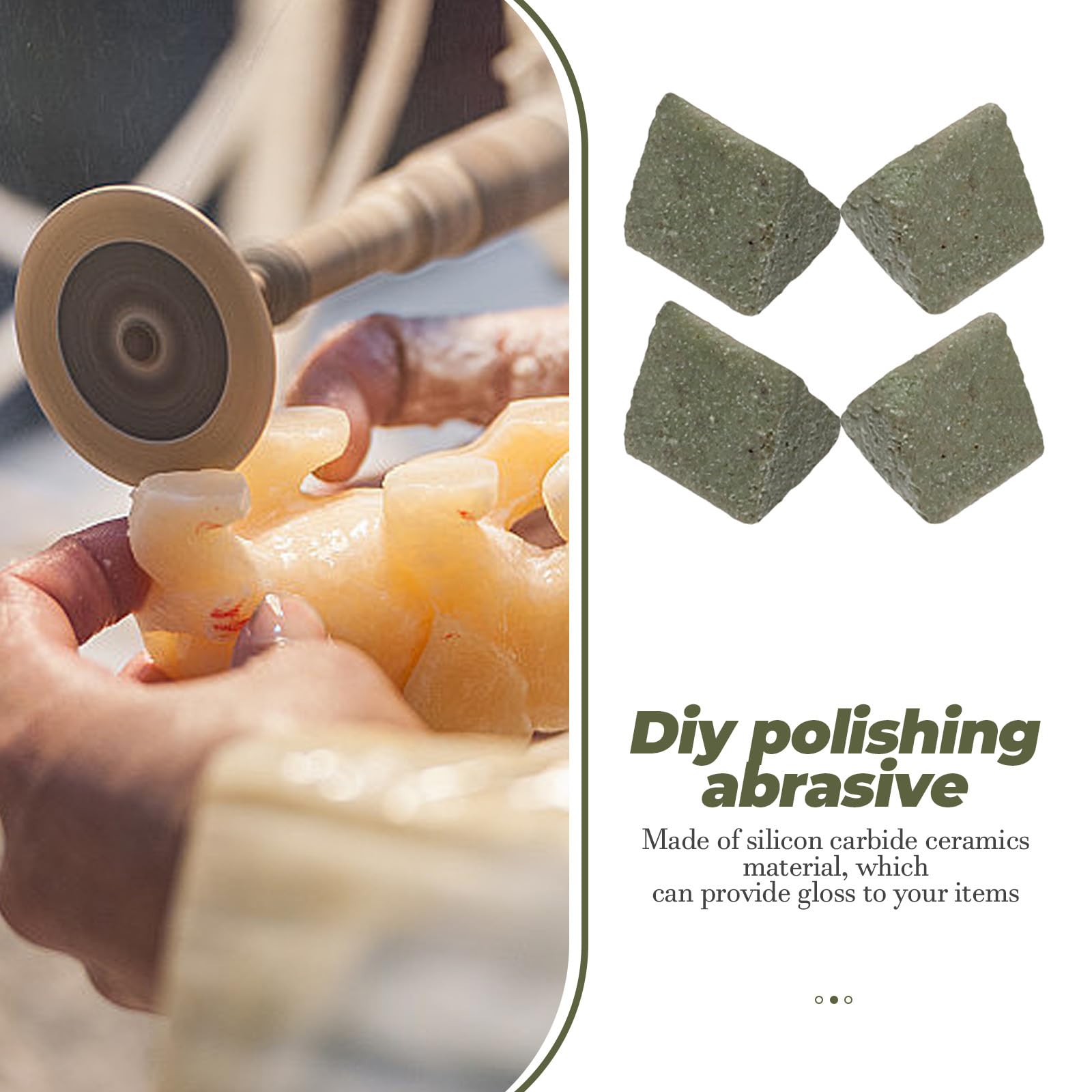 Keramisches Dreieck Polierschleifmittel 450g für Vibrations Maschine zum Polieren und Schleifen von Edelsteinen und Rundperlen im Schmuckladen der Fabrik
