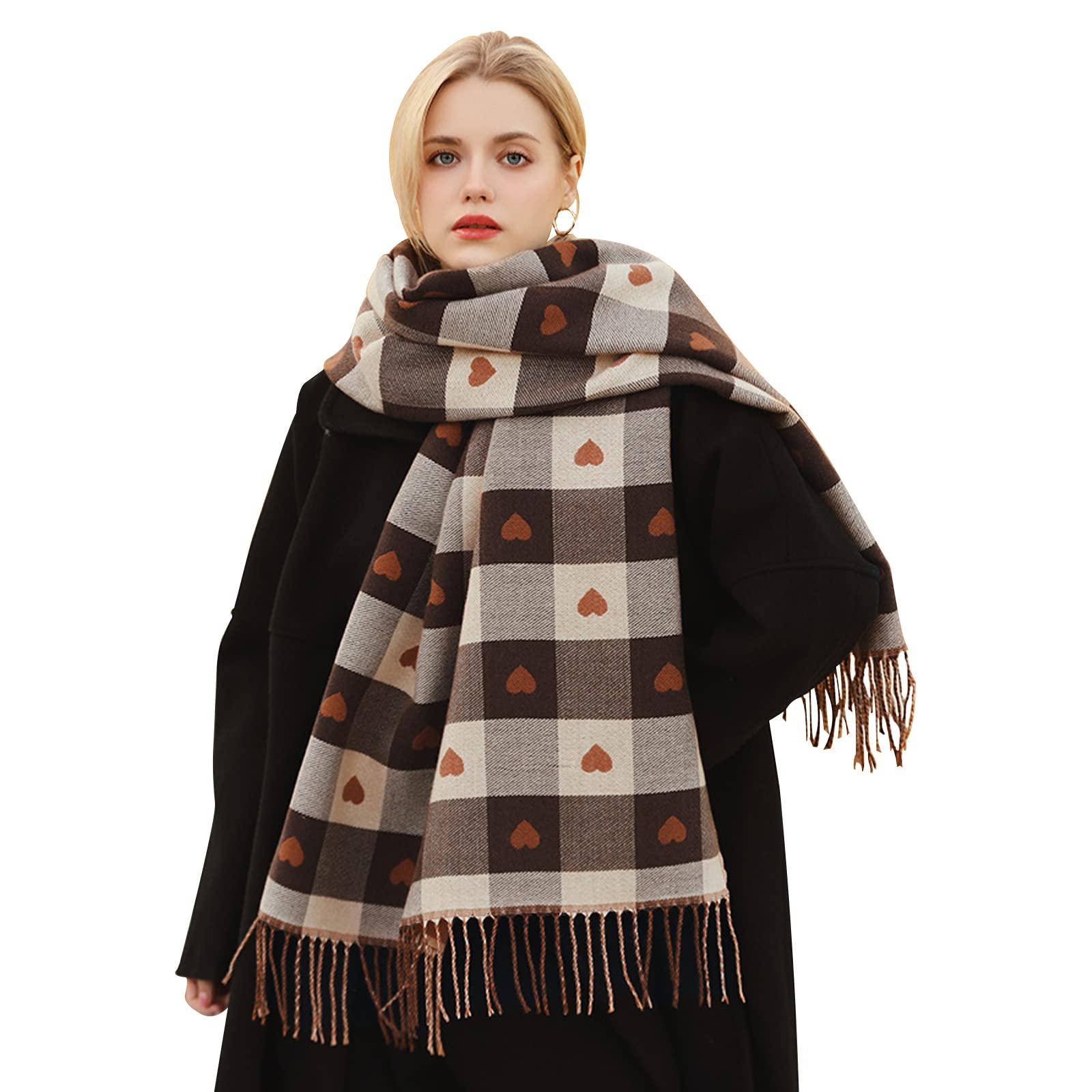 【BOB】大判ストール　カシミヤ✖️モダール　クレイジーチェックパッチワーク BOB】大判ストール カシミヤ✖️モダール クレイジーチェック
