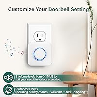 Vista 4 de Timbre inalámbrico – Compatible con Google Nest Doorbell (cableado, 2ª generación y 3ª generación) y Google Nest Doorbell (batería) con transmisor