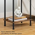 HOOBRO Side Table with Charging Station, End Table with USB Ports and Outlet, Nightstand with 2-Layer Storage Shelves for Small Spaces, Living Room, Bedroom, Stable Frame, Rustic Brown BF09UBZ01