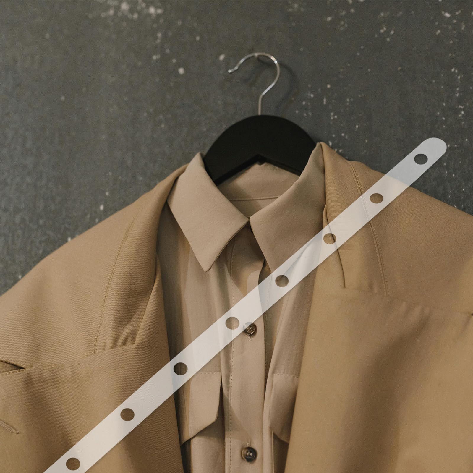 Tiras de Plástico Transparente Paquete de 10 Piezas para Perchas Resistentes 10 Diseño Multifuncional para Almacenamiento en Armarios y Tiendas de Ropa