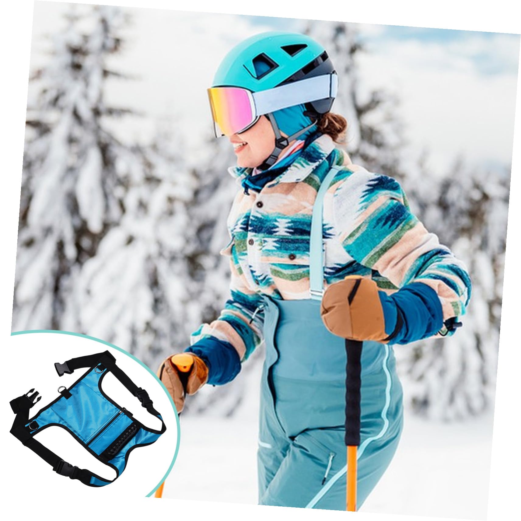 PRETYZOOM Imbracatura Regolabile con Zaino e Guinzaglio Sicurezza per Sciata Snowboard Pattinaggio e Skateboard Supporto per Principianti e Controllo Velocità