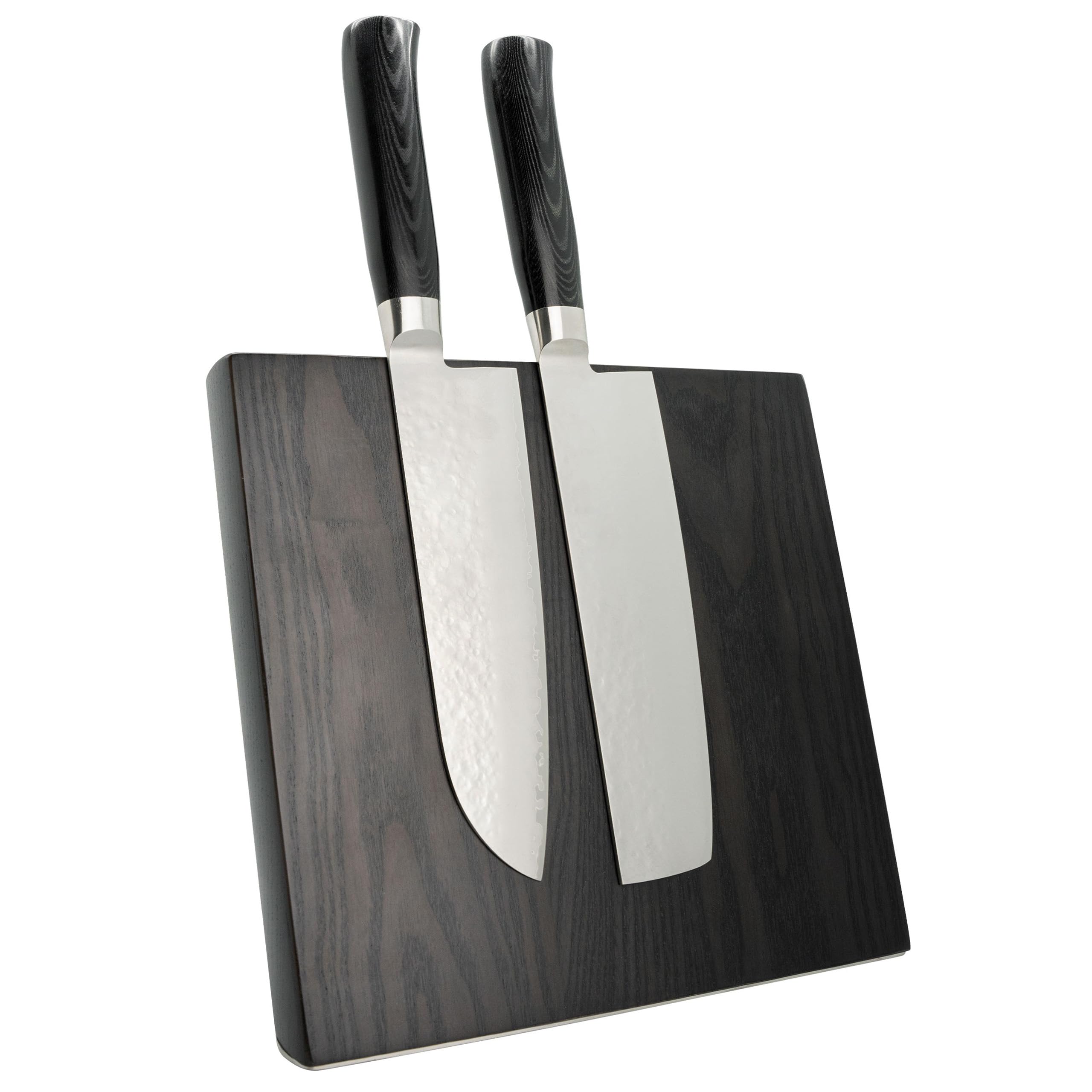 Rockingham Forge RF Magnetischer Messerständer aus Holz Schwarz BLK-ASHL5/BK