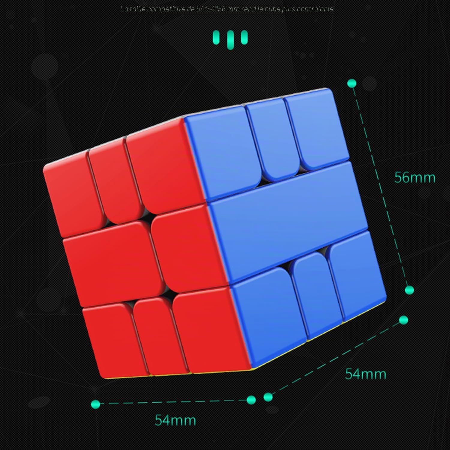 YJ MGC Square-1 3x3 Casse-Tête Forme Spéciale Jouet Puzzle 3D | Forme Tridimensionnelle Unique Rotation Fluide et Rapide Puzzle Cube à Forme Spéciale Adapté à Tous Les Niveaux