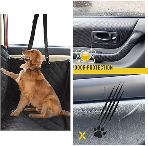 Miniatura 3 de Vailge Funda de asiento de perro para asiento trasero 100 impermeable para asiento de coche con ventana de malla evita arañazos y antideslizamiento