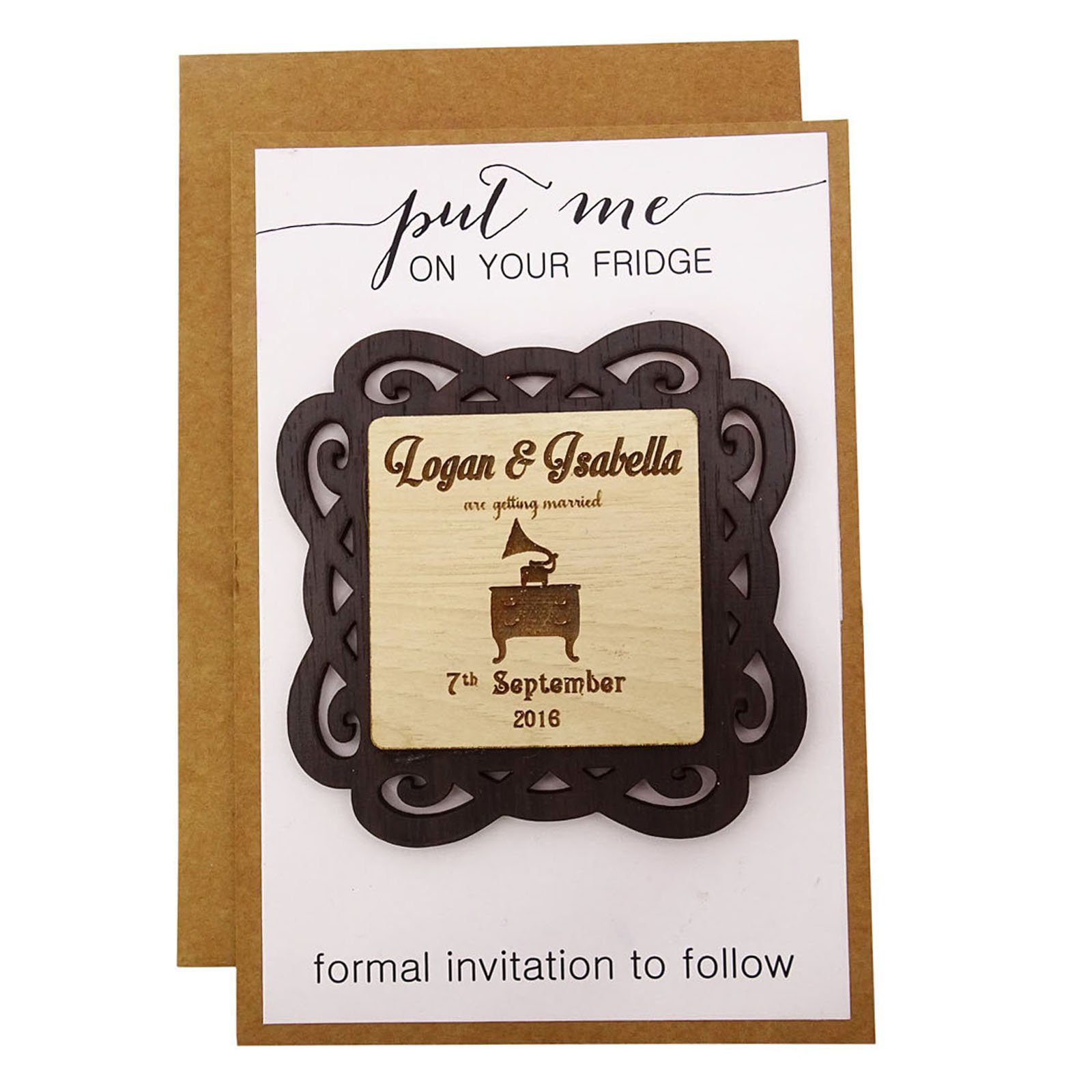 Darling Souvenir Individuelle Gravur Holz Magnet Personalisierte Geschenke 45 Rustikale Hochzeit Abwehr das Holz Magnet