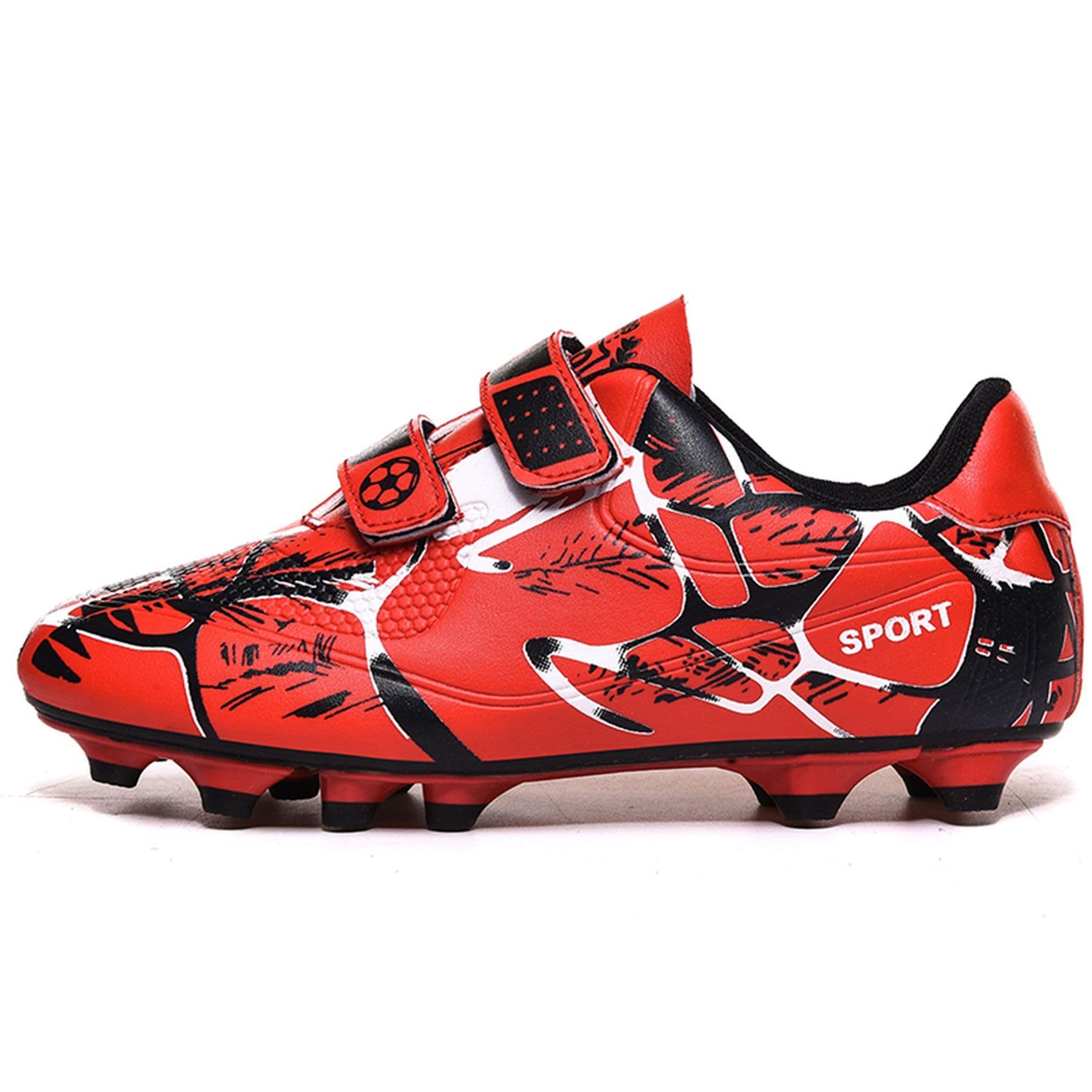 Chaussures de Football Enfant FG/AG Professionnel Plein Air pour Garçon Football Boots TF Chaussures d'Entraînement de Football Adolescents Basses Antidérapant