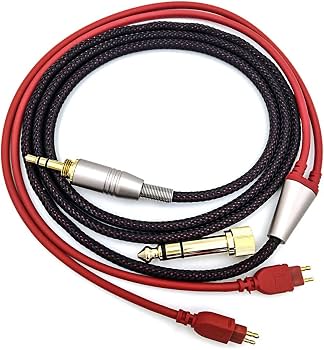 Cavo Audio Di Ricambio Per Sennheiser HD650, HD600, HD580, HD660S, HD58X E Massdrop HD6XX – 1,2m Con Jack 3,5mm E Adattatore 6,35mm - 2