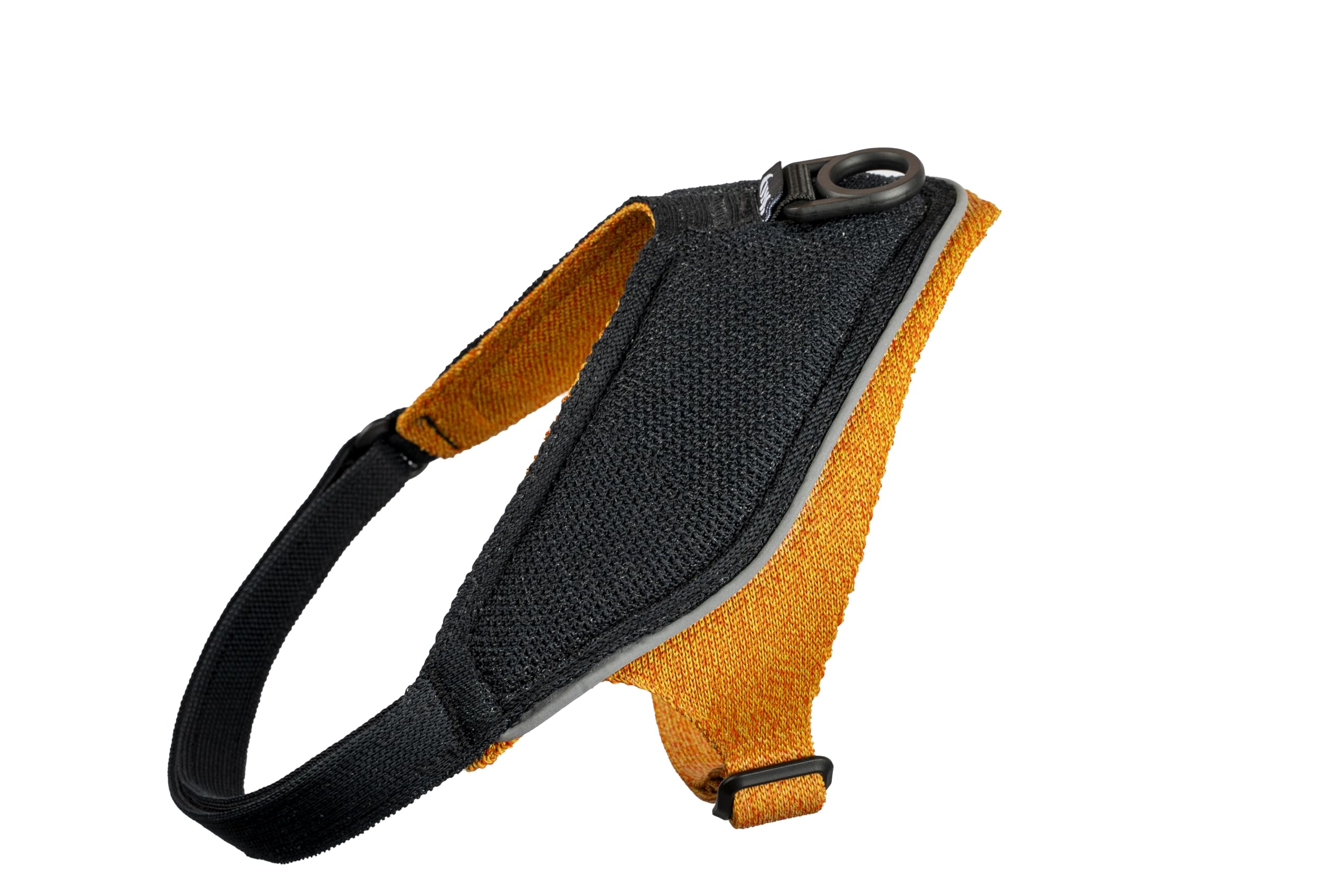 JK9 KnitFit Knitted Dog Harness, Size: M, Yellow-Black - Image 2