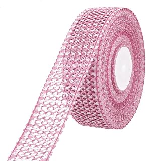 Ruilogod Hollow Out Design Gift Box Packing Ornament Roll 20 Yards Pink (id: 2f2 9ee f0c 7d1 869