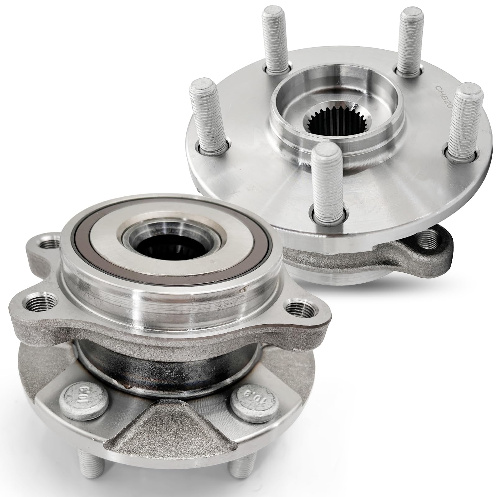 Photo 1 of Pair 513257 Front Wheel Bearing Hub Assembly Compatible with Toyota RAV4 2006-2012 Prius V 12-17 Corolla IM 2017 2018, for Lexus HS250H 2010-2012, for Scion TC XB 2008-2015, 5 Lugs w/Encoder ABS