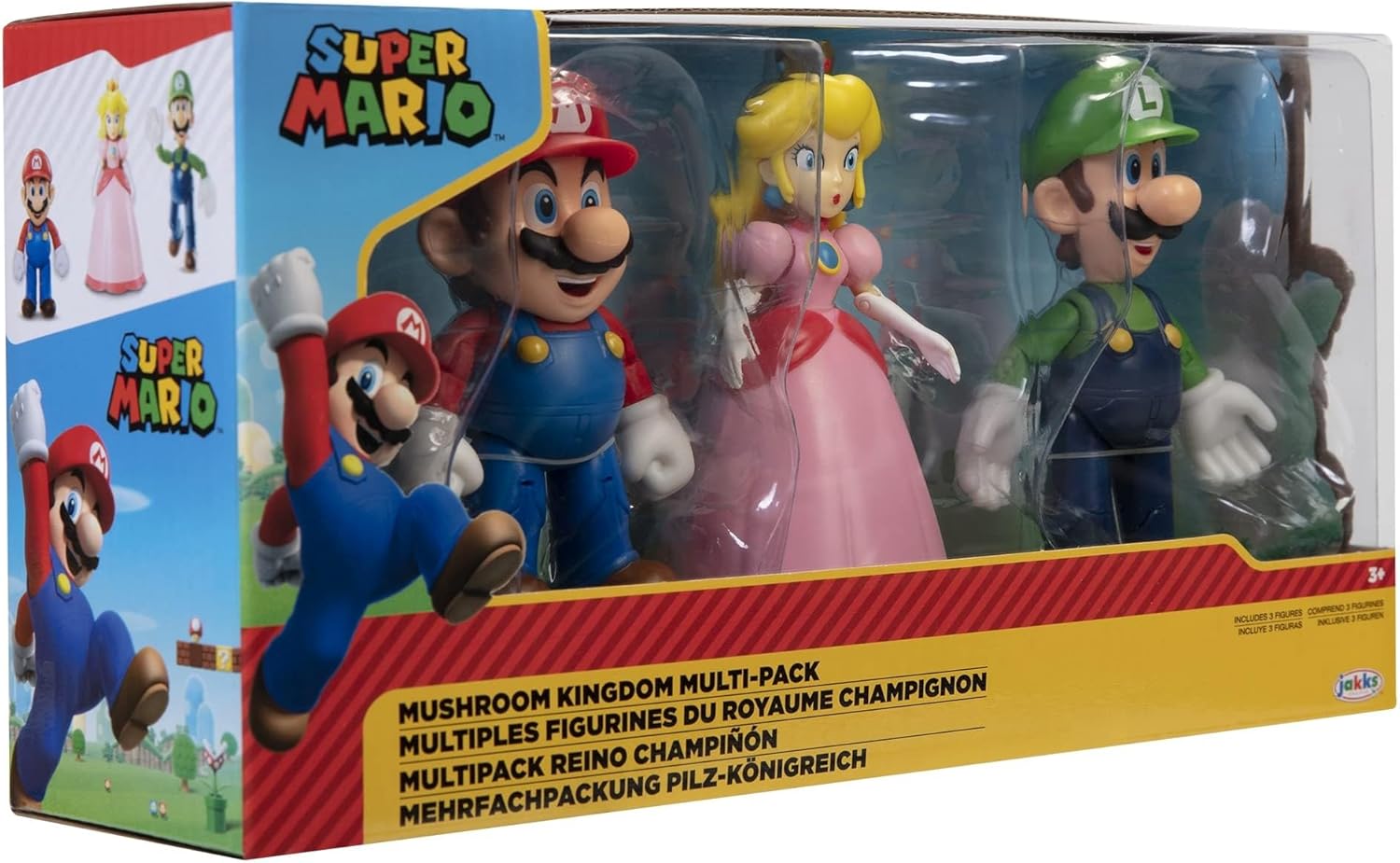 World of Nintendo New 2018 Mushroom Kingdom Diorama Gift Set - 3 Figure Pack Action Figure Pack
