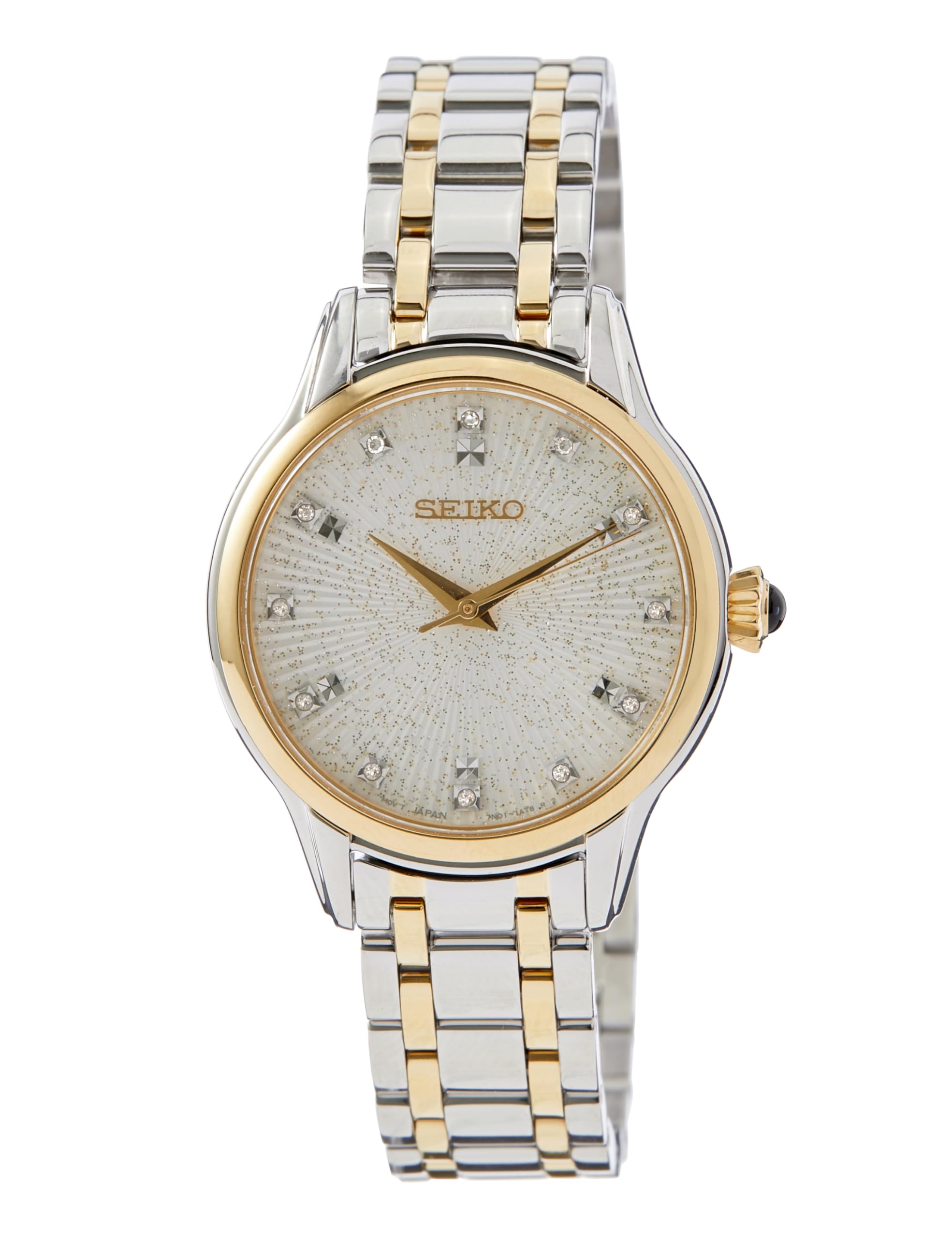 Seiko Women Analog Japanese Quartz Watch with Stainless Steel Strap SRZ550P1