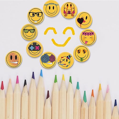 Miniatura 6 de MORCART - 54 imanes de nevera con emoji para nevera, pizarra blanca, imanes decorativos, lindos y divertidos imanes para escuela, hogar, cocina,