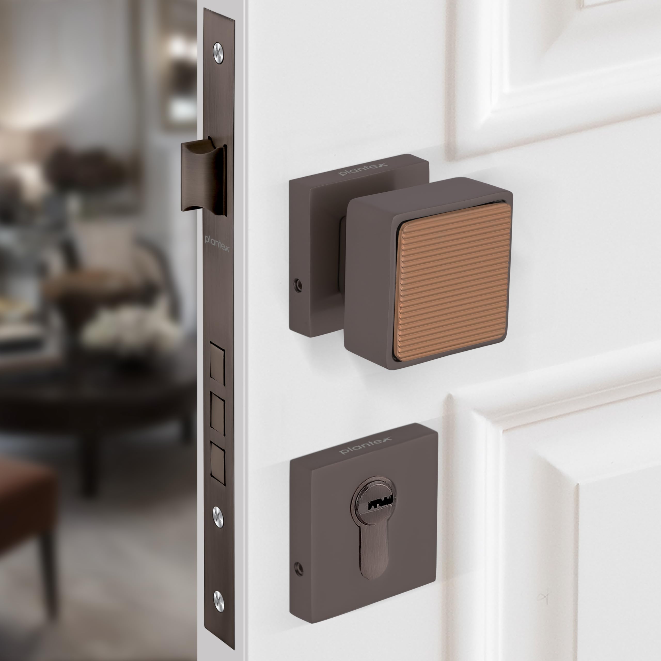 Plantex Mortise Knob - Secure & Stylish Door Lock -7