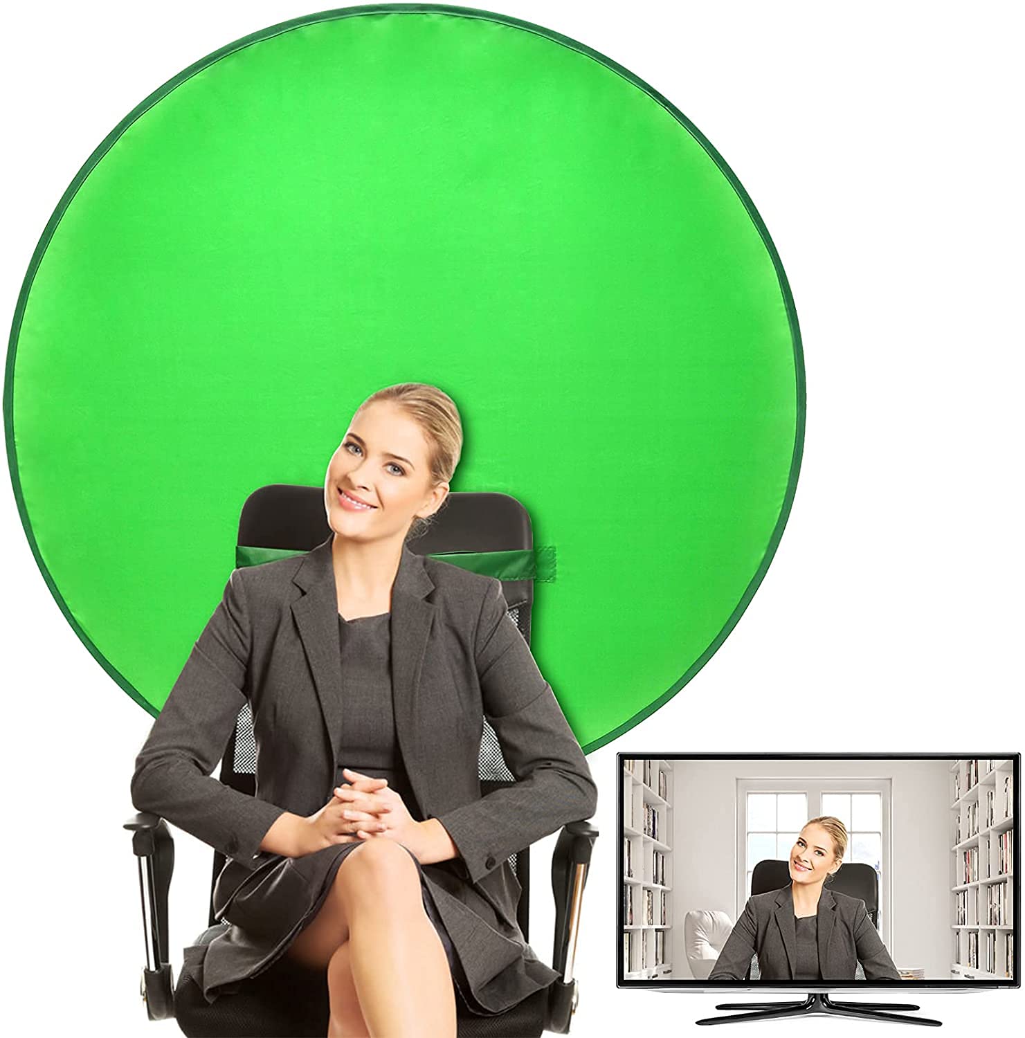 Buy Background Screen Portable Green Screen 4.7Ft PopUp Photography