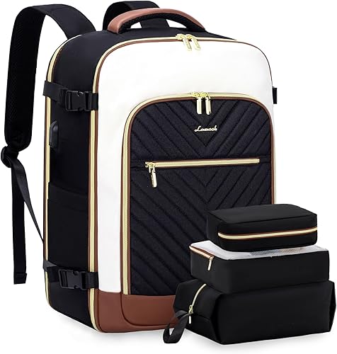 LOVEVOOK Mochila de viaje grande, equipaje de mano para aviones, Mochilas de viaje