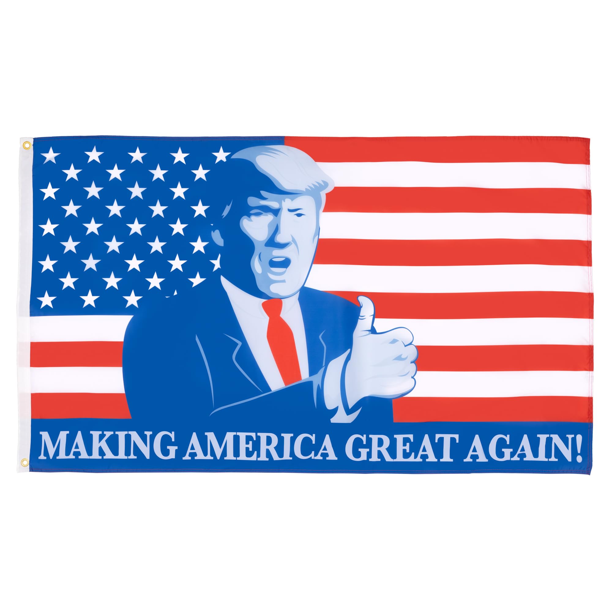 AZ FLAG Drapeau Donald Trump Président l'Amérique à Nouveau géniale 150x90cm - Drapeau Making America Great Again 90 x 150 cm - Drapeaux multicolore
