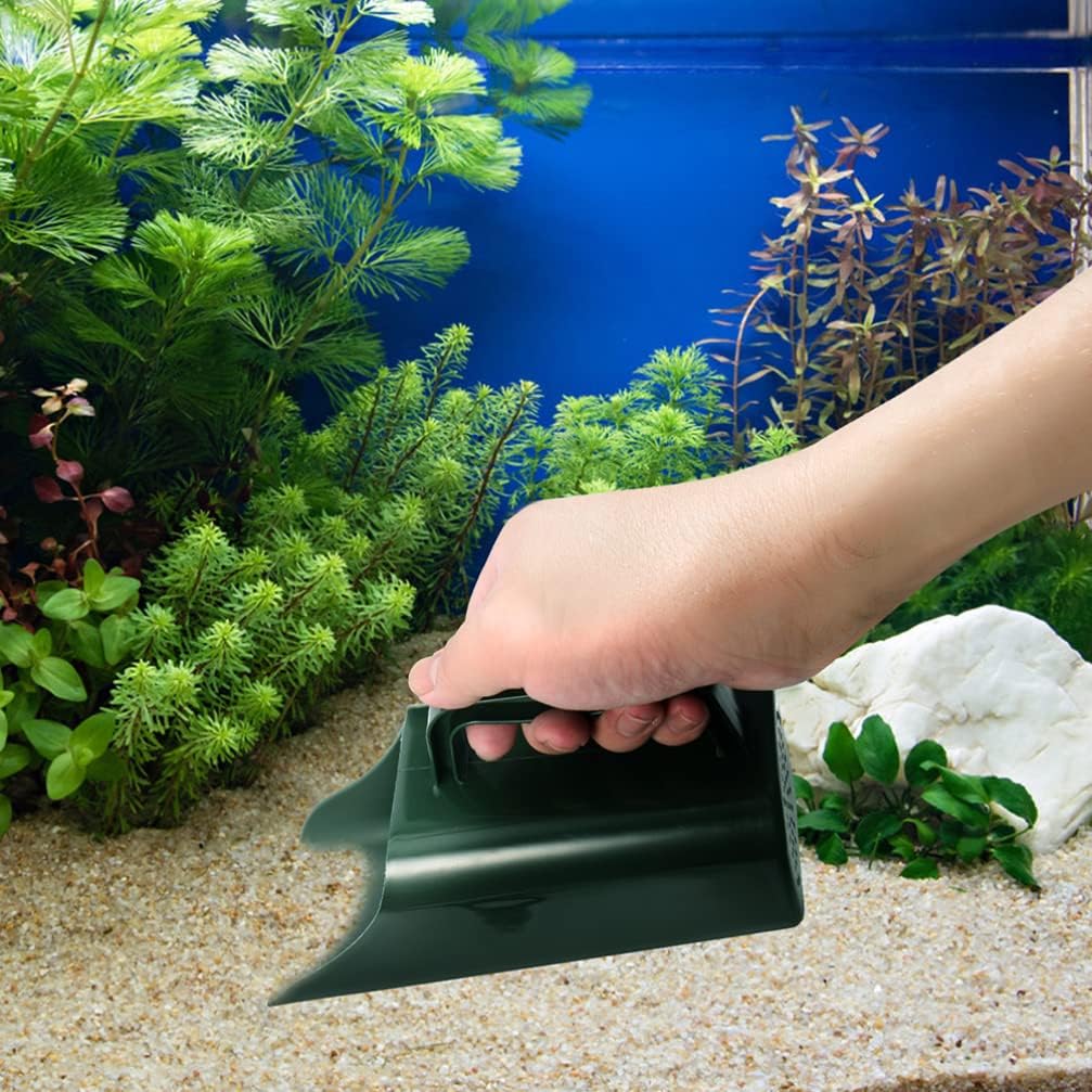 Happyyami 2pcs Plastic Garden Shovel Cultivation Bucket Scoop Sieve Soil Scoop Wear Resistant Shovel Spoons Plant Multi Function Rush Potted Digging Tool for Aquarium Bonsai