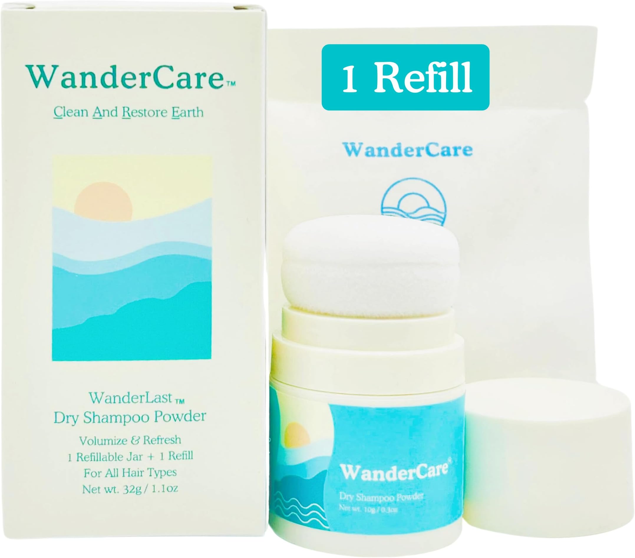 VOLLUCK Dry Shampoo Powder for Women 0.42oz NonAerosol