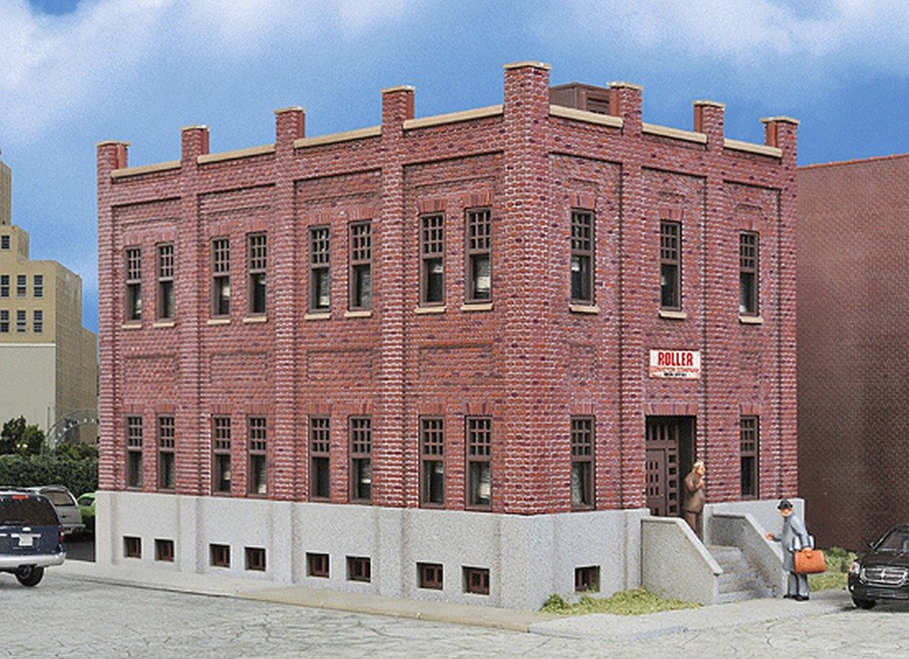 Walthers Cornerstone Brick Office Building 933-4050 HO Scale Model Railroad - Structure Kit-image-25
