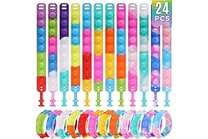 Kids Party Favors Pop Fidget Toys Bulk It 24 Packs Fidget Bracelet...