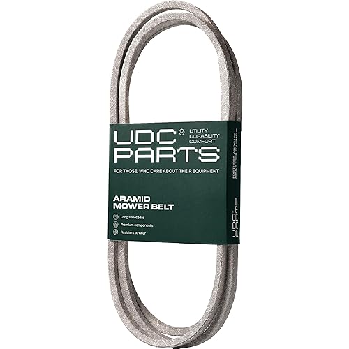 UDC Parts - Cinturón de cubierta de cortacésped GX21395, cable de Kevlar, 161.4 pulgadas, para cubiertas John Deere LA150 D170 190C G110 LA175 E180