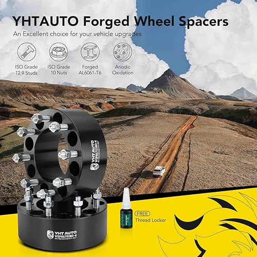 Miniatura 3 de YHTAUTO Espaciadores de rueda de 0.315 x 6.693 in de 3 pulgadas compatibles con Ford F-250F-350 Super Duty 2003-2023, espaciadores de neumáticos