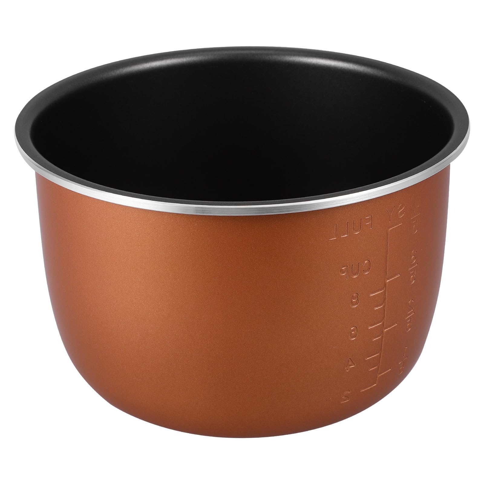 NUOBESTY Olla Interior Antiadherente Grueso 4l para Cocina Eléctrica Medidor Repuesto para Cocción Doméstica y Hotel para Arroz y Pasteles