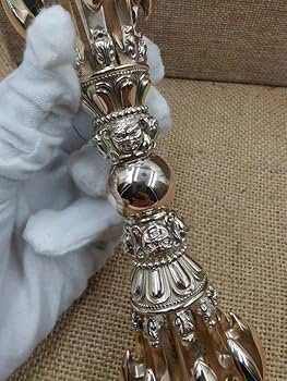 Amazon.co.jp: 修縁堂 密教法具 真言宗 法器 鬼面九鈷杵vajra21CM