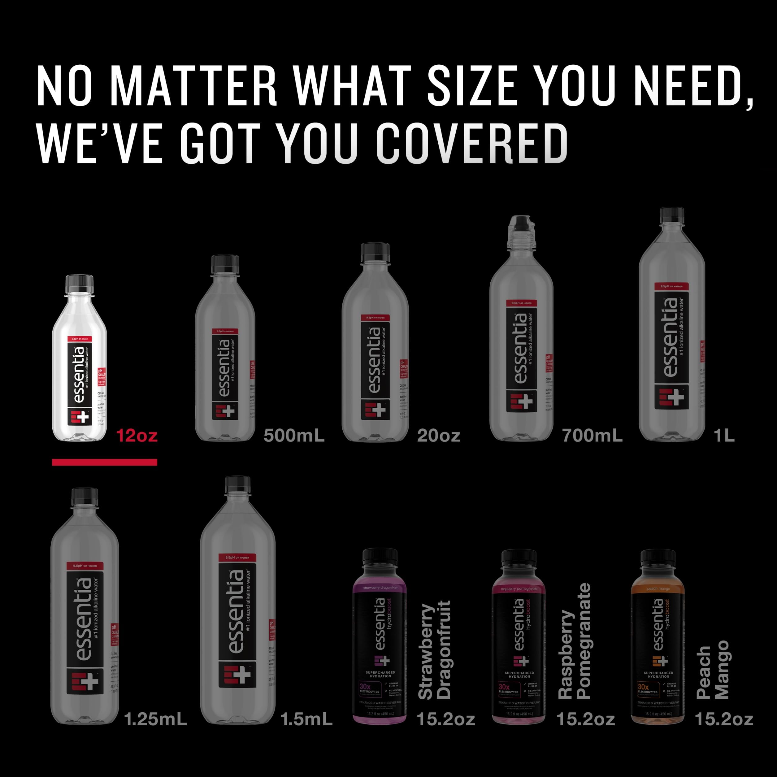 ESSENTIA Ionized Alkaline Water 12x12oz