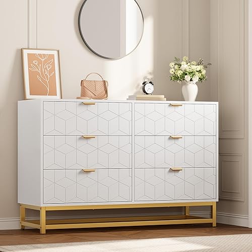 Miniatura 8 de GAOMON Cómoda de 3 cajones, cajones de madera con almacenamiento para armario, dormitorio, cómoda con cajones moderna mesita de noche con asas