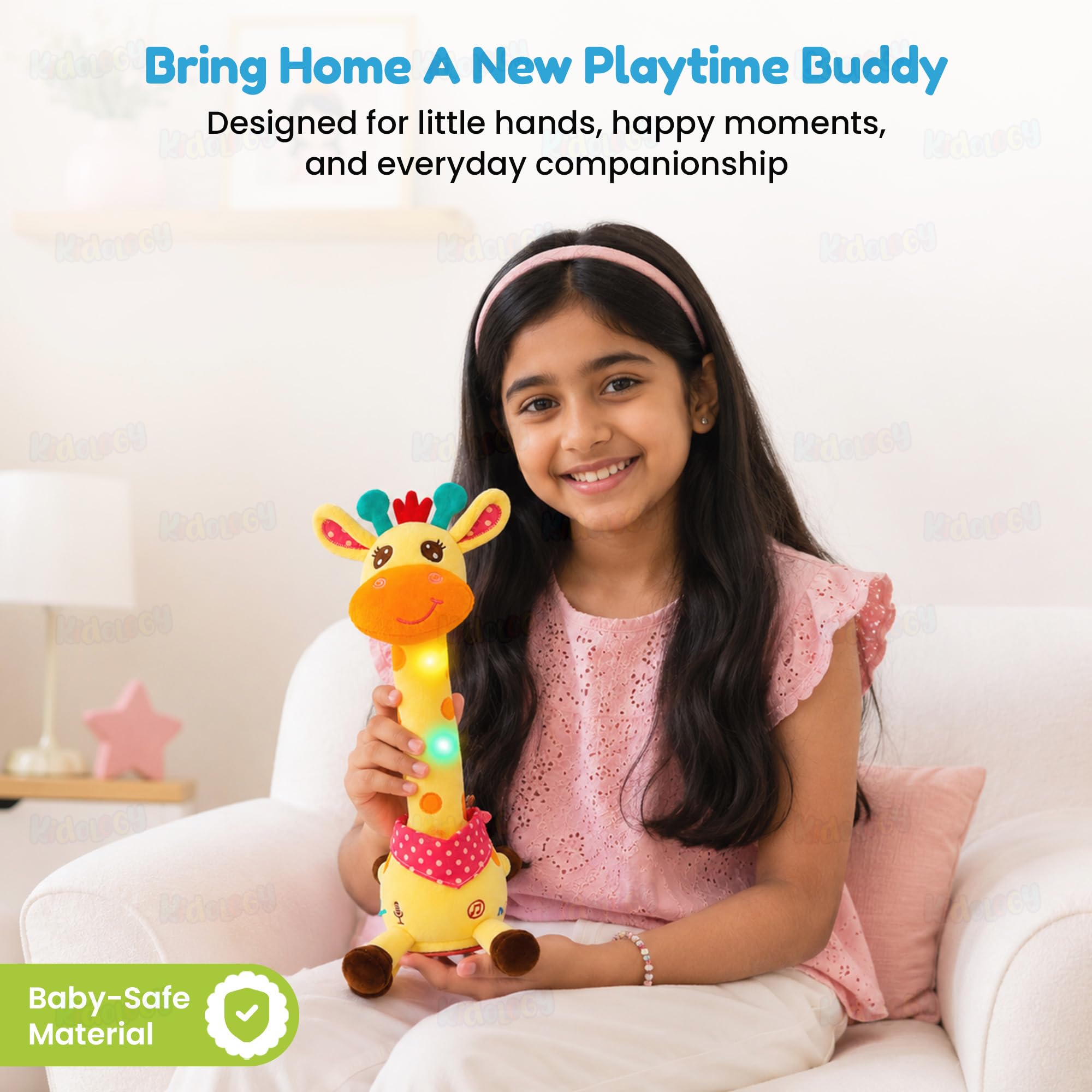 Kidology Dancing Giraffe Toy - Musical & Interactive! -7 Kidology Dancing Giraffe Toy - Musical & Interactive! -7