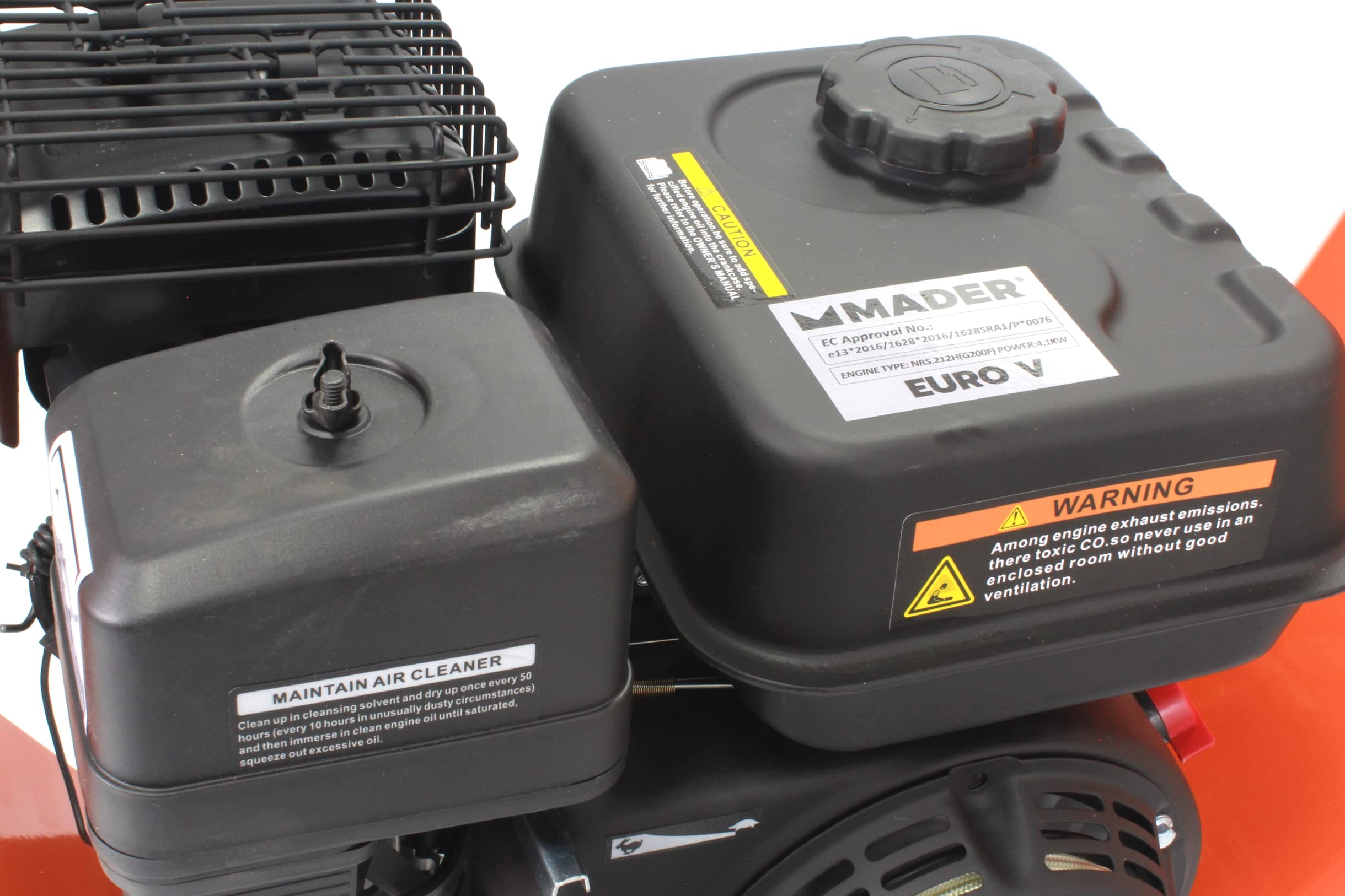 Triturador Agrícola, Hojas y Ramas, 6.5HP, 100mm - MADER® | Garden Tools
