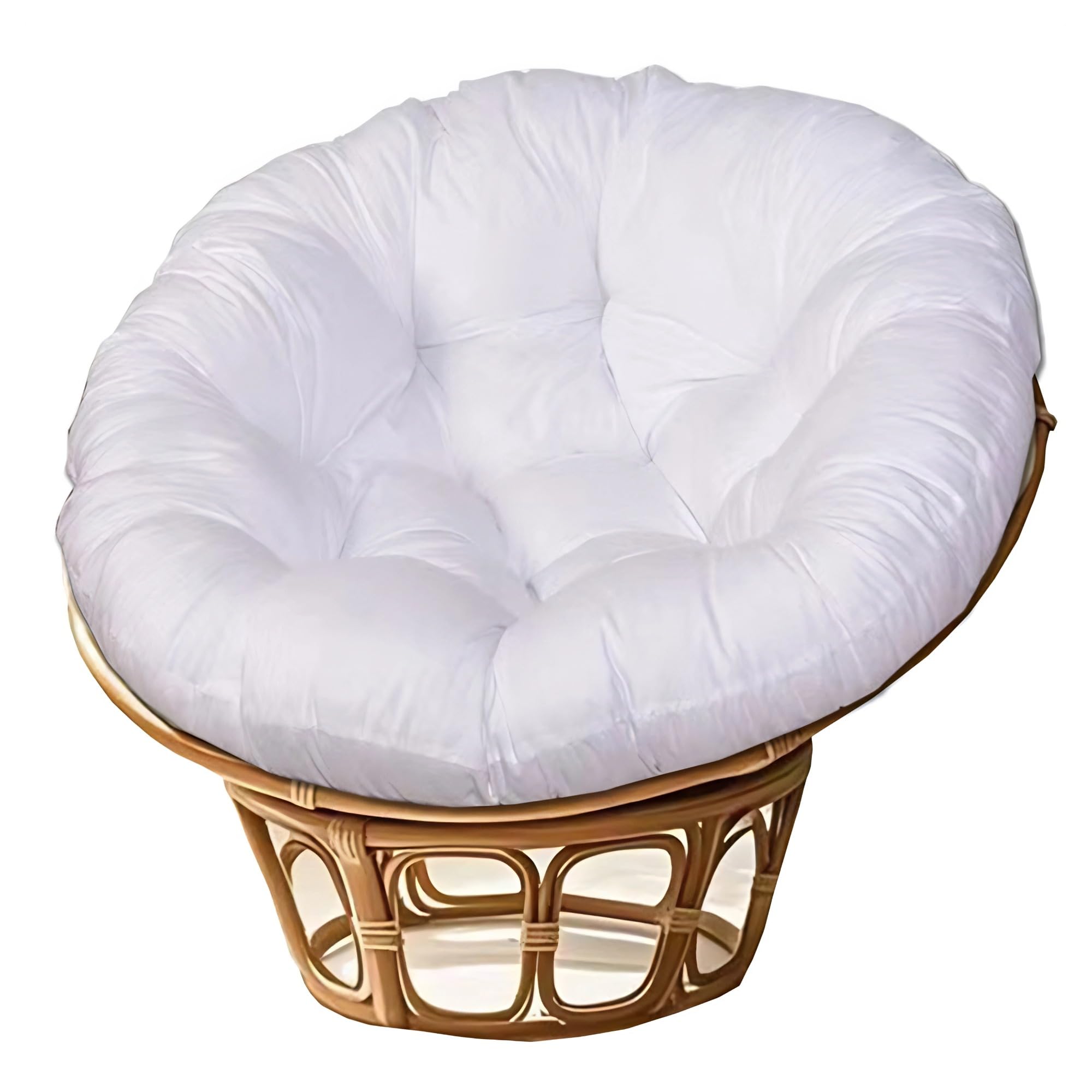 NMGBRDM Papasan Breathable Round Chair Cushion (Without Chairs),10cm Thick
