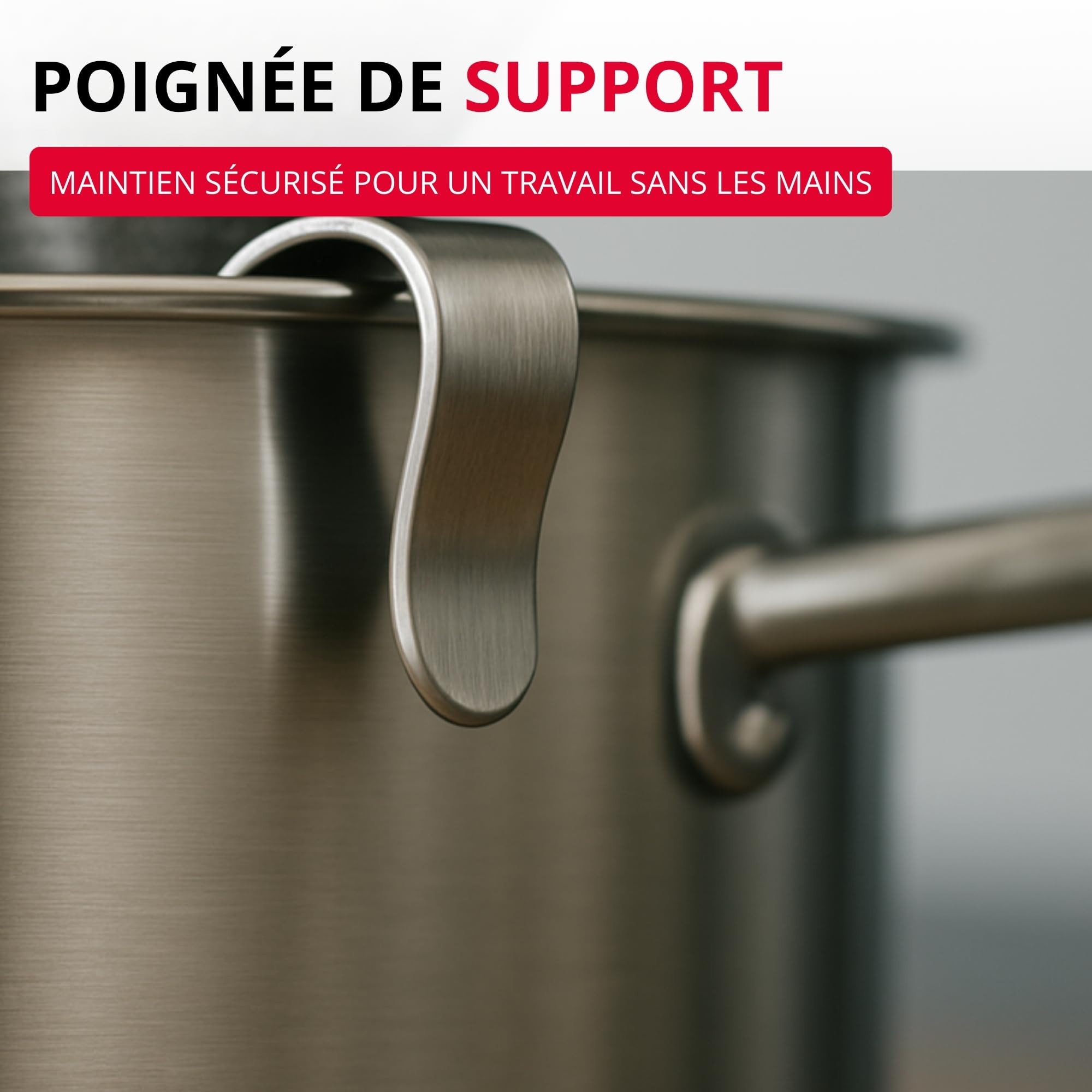 Westmark Tamis pointu Chinois Pro – passoire fine avec perforations sur tout le pourtour – passoire en acier inoxydable – parfait pour les bouillons, crèmes et sauces – argent, Ø 23 cm