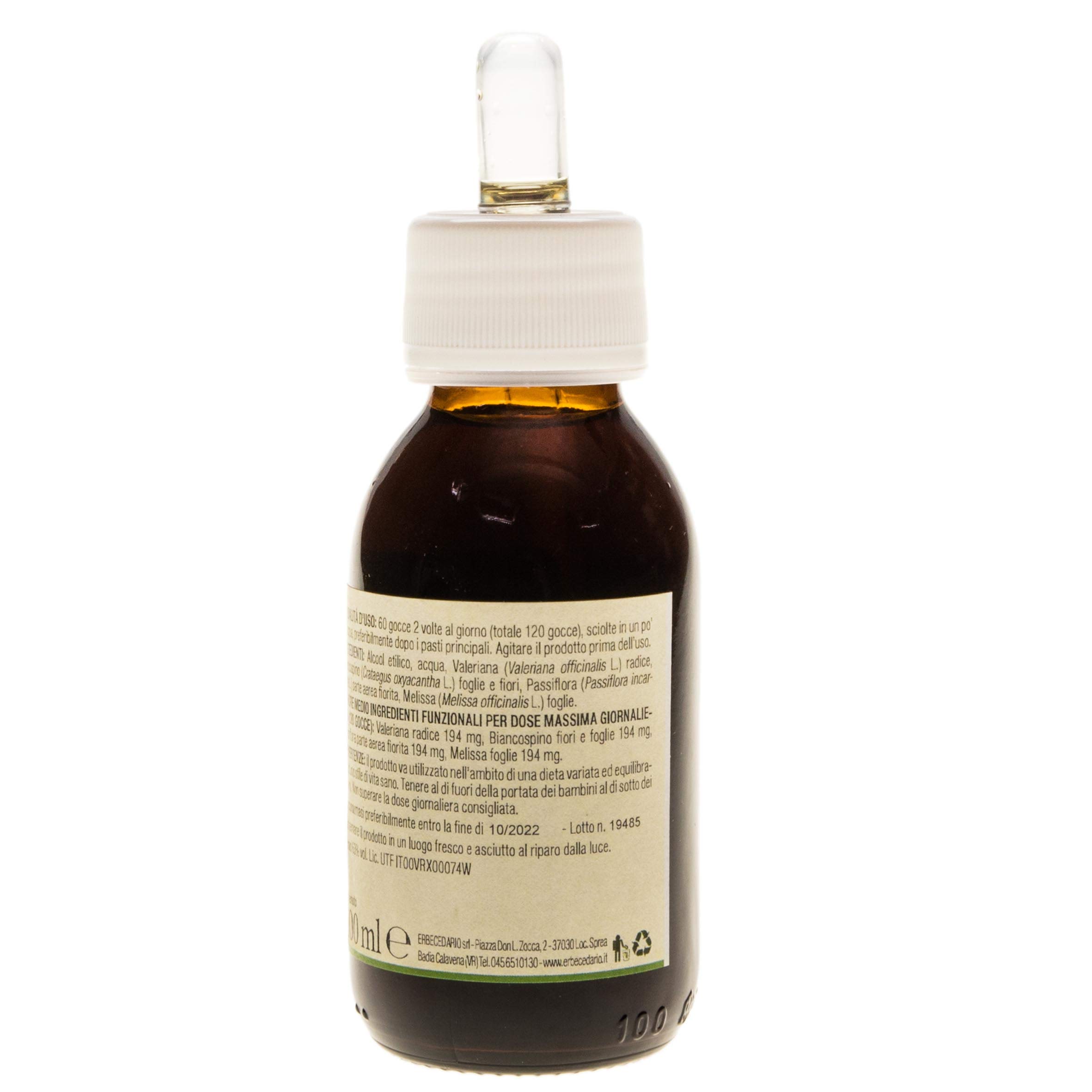 Gocce Del Benessere Relax con Valeriana e Biancospino, Integratore per dormire meglio Calmante e Rilassante, Gocce per dormire contro Agitazione, Nervosismo e Stress - Flacone 100ml
