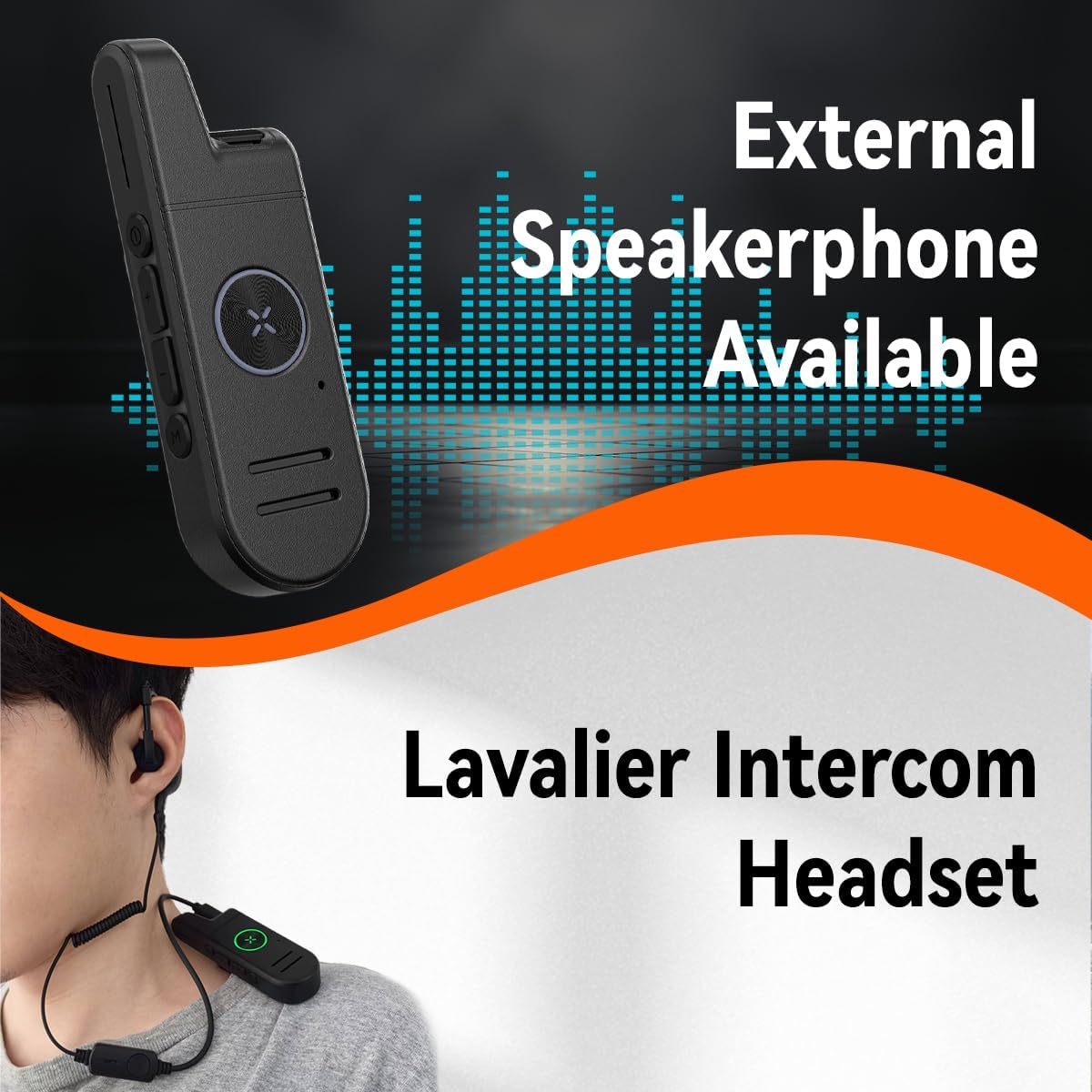 Radtel RT13 Super Mini Walkie Talkie, ricaricabile, con funzione VOX vivavoce e PMR, radio ricetrasmittente professionale per ristoranti, parrucchieri e hotel (confezione da 2 + auricolari + cavo di p