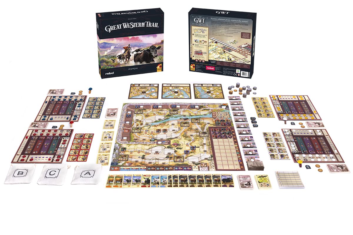 Rebel | Great Western Trail: Argentyna | Gra Planszowa | Wiek 12+ | 1+ graczy | Czas gry około 90 min.