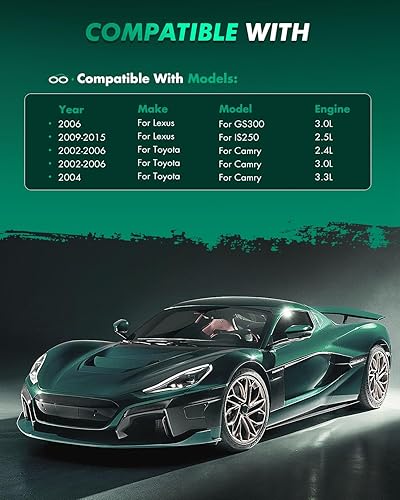 Miniatura 5 de SCITOO Pastillas de freno de cerámica, 4 pastillas de freno delanteras para 2006 para Lexus GS300, 2009-2015 para Lexus IS250, 2002-2006 para Toyota