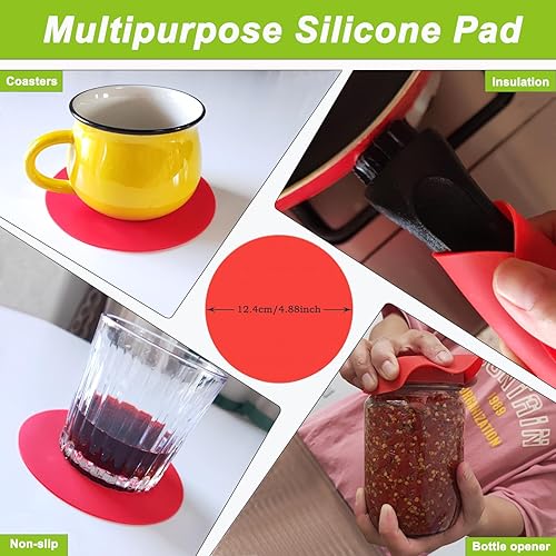 Miniatura 5 de Abridor de tarros para manos débiles Elimina la tapa de tarro apretada para personas mayores con artritis Abrelatas ajustable Juego de abridor