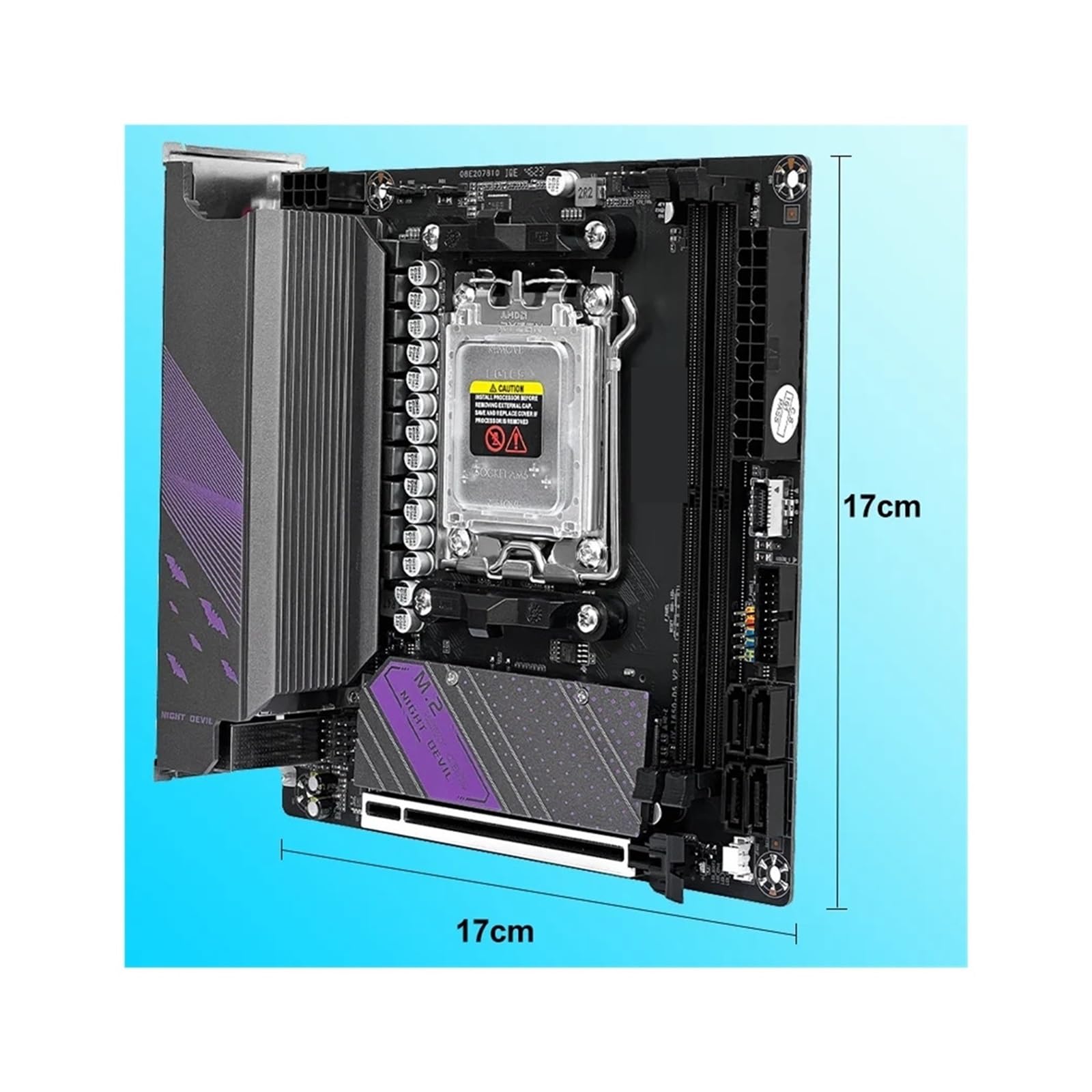 Amazon.com: Night Devil B650i ITX AM5 Motherboard, Supports Ryzen