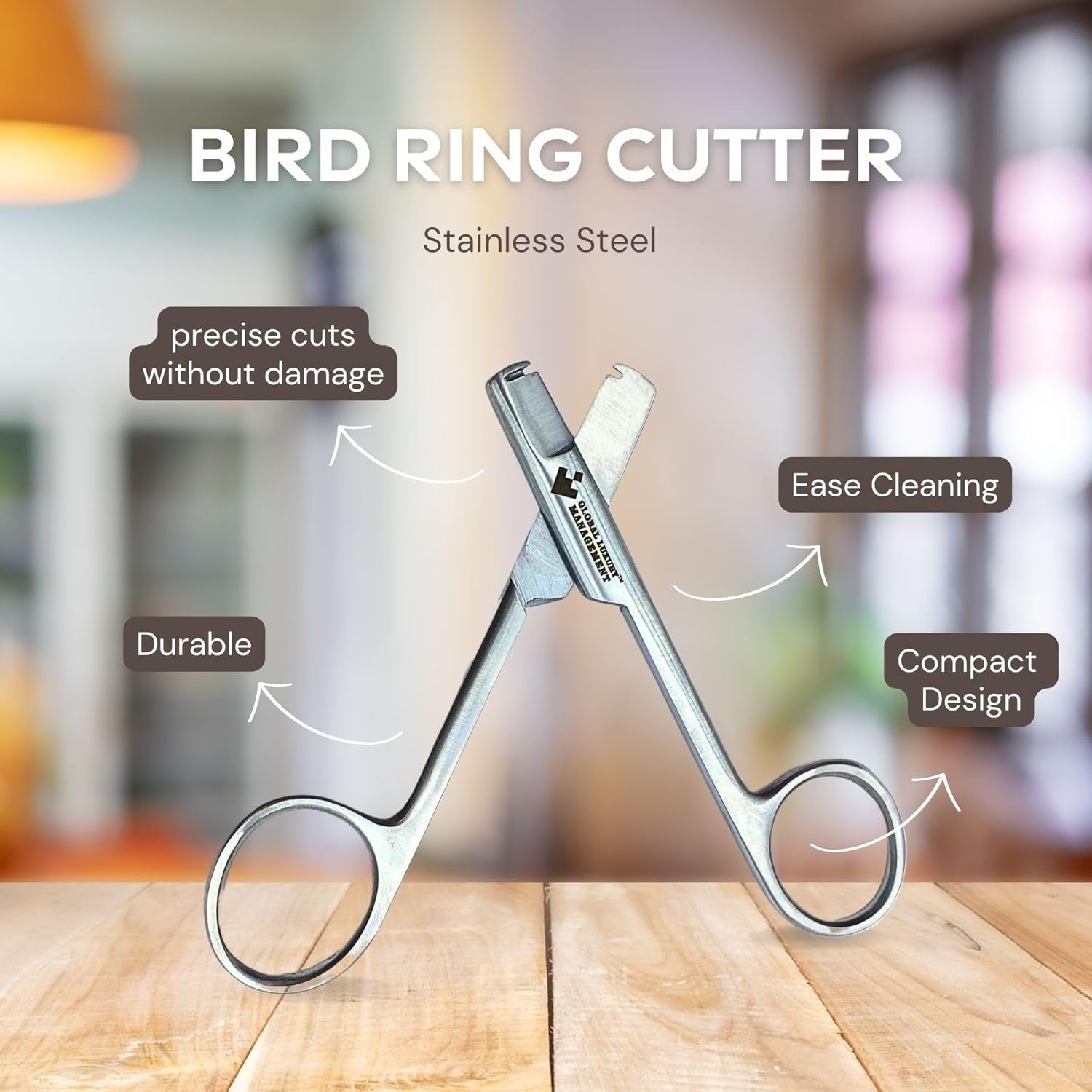 Stainless Steel Bird Ring Remover Tool for Aluminum and Plastic Bird Leg Banding Cage Accessories Cutter Ring Removal Comfortable Grip Bird Tweezers Beak Trimmer Small Bird Supplies.
